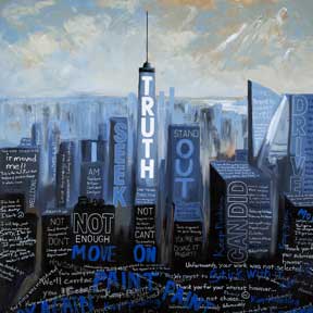 photo of New York City skyline with words