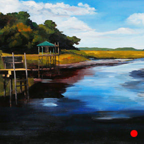 photo of Starratt Creek acrylic painting