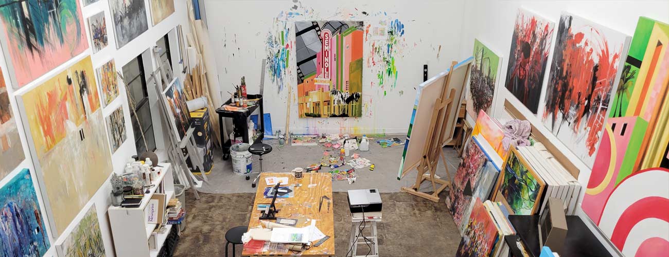 photo of artist studio