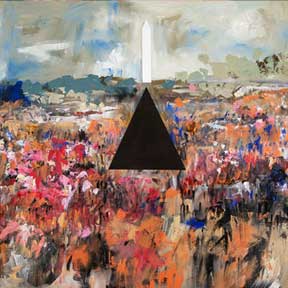 photo of Washington Monument painting
