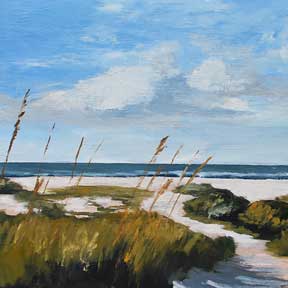 photo of North Carolina beach painting
