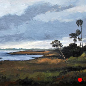 photo of Dutton Island acrylic painting